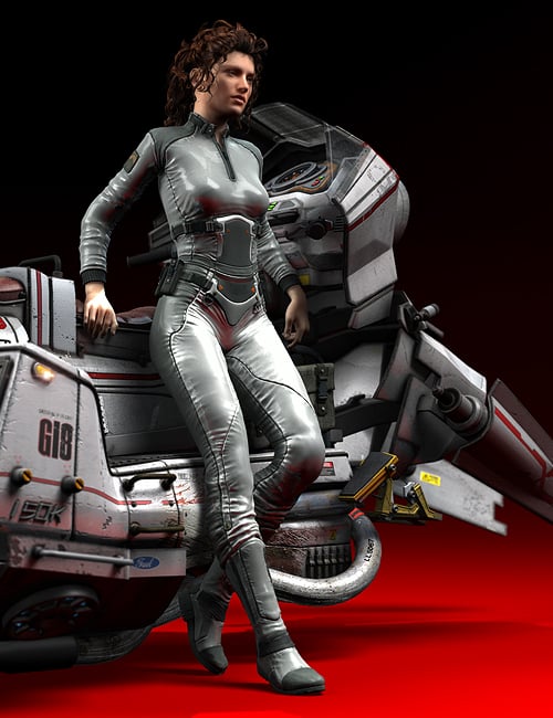 futuristic clothes 3d model Scifi outfit | 3D model