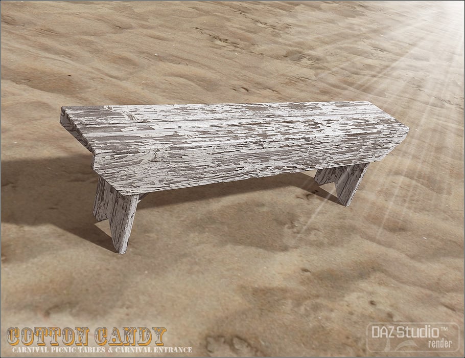 Cotton Candy for Carnival Entrance and Picnic Tables by: ForbiddenWhispers, 3D Models by Daz 3D