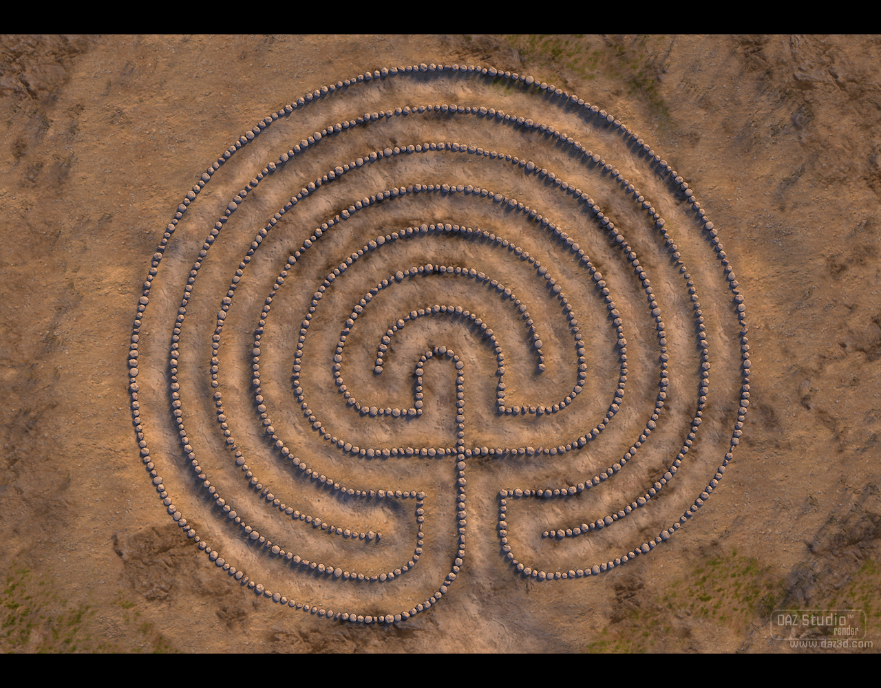 Labyrinth Circle by: SoulessEmpathy, 3D Models by Daz 3D