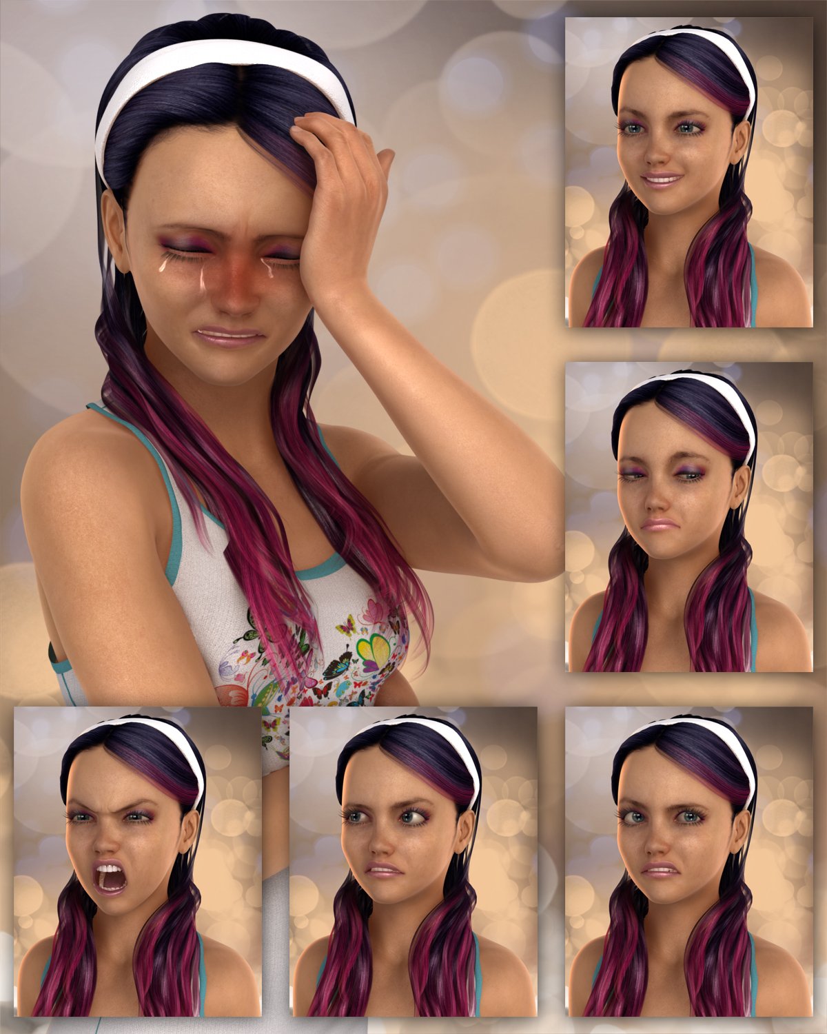 Sans.Pokerface Expressions for Teen Josie 6 Sans.Pokerface Expressions for Teen Josie 6 by: TheNathanParable, 3D Models by Daz 3D
