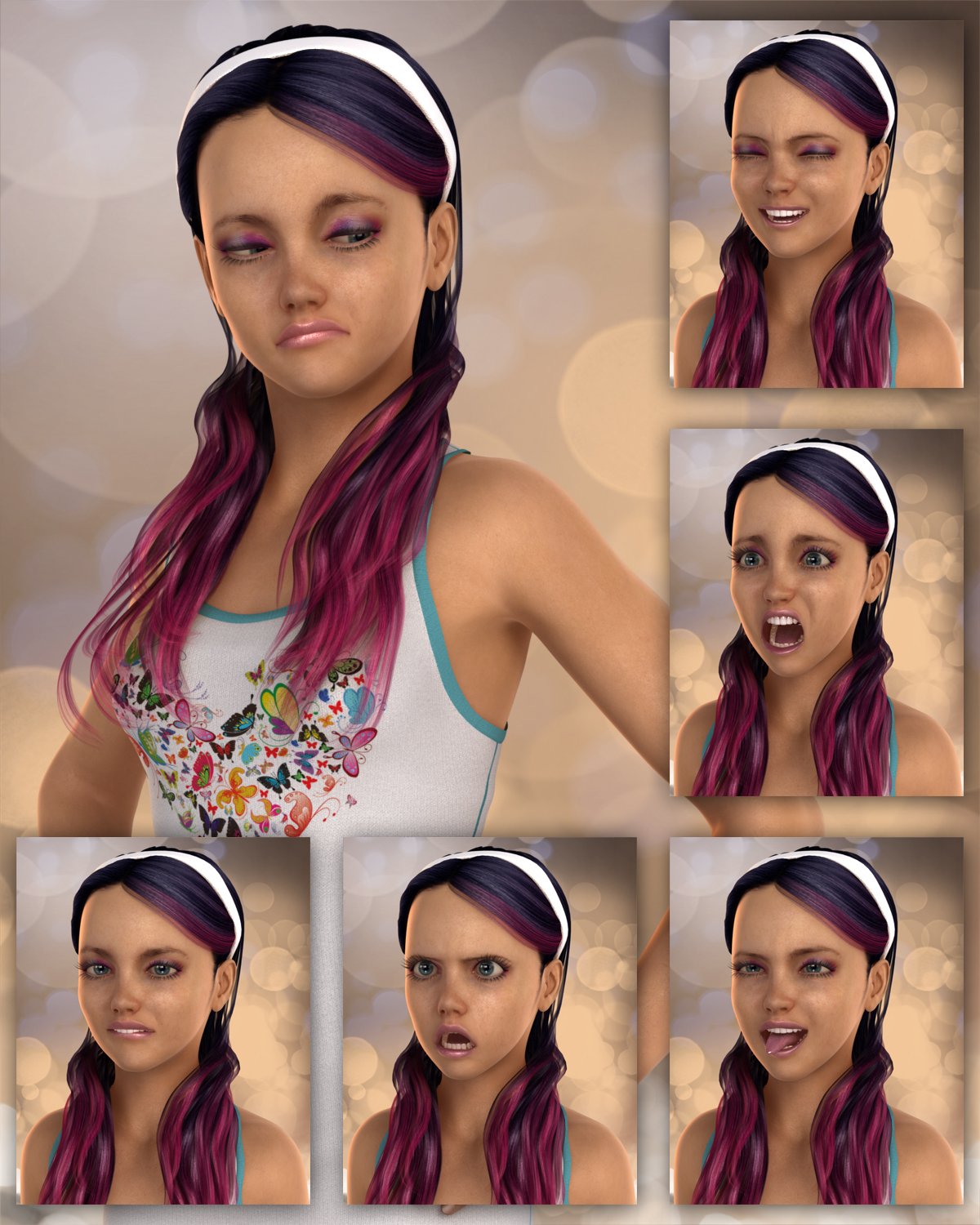 Sans.Pokerface Expressions for Teen Josie 6 Sans.Pokerface Expressions for Teen Josie 6 by: TheNathanParable, 3D Models by Daz 3D