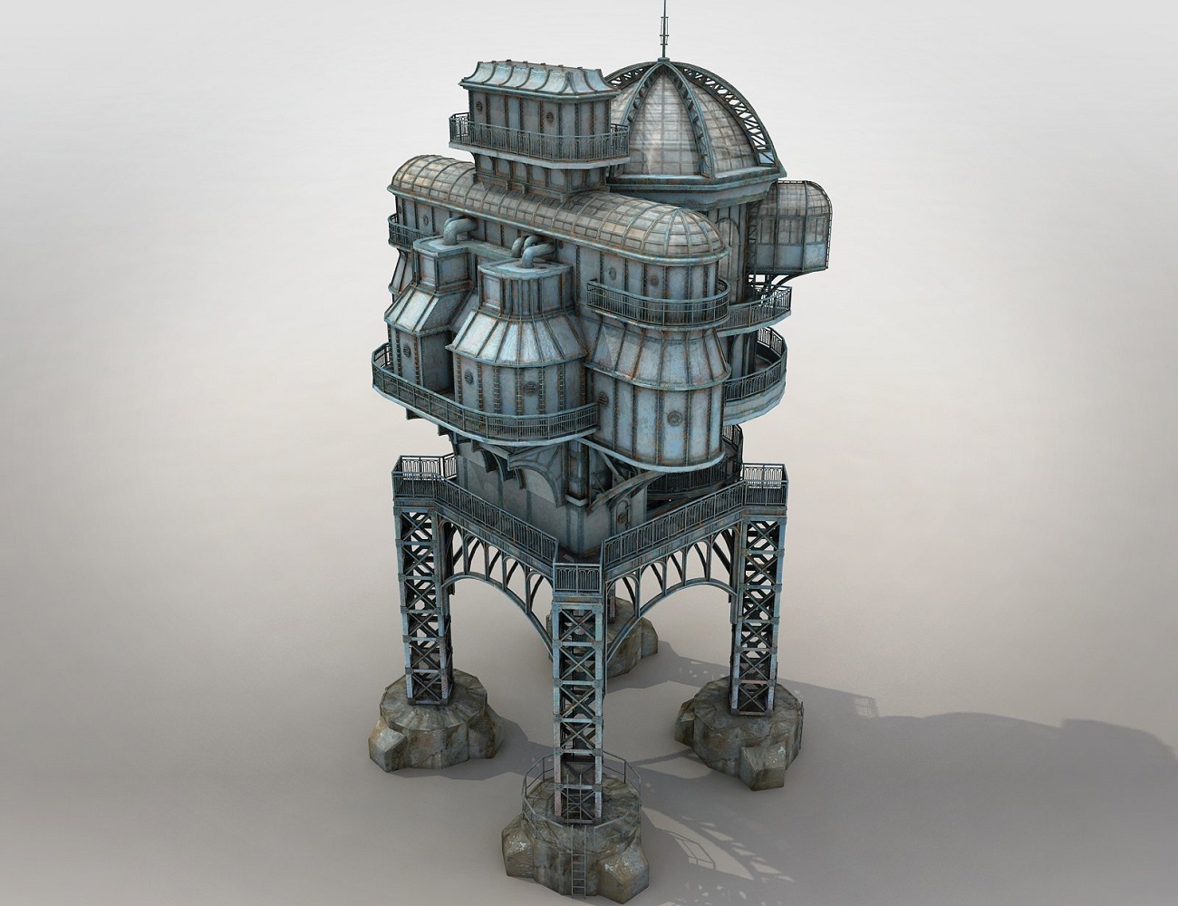 SteamPunk Lost House by: Cornucopia3D, 3D Models by Daz 3D
