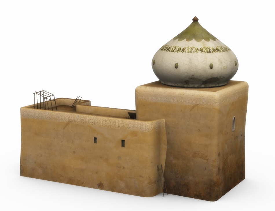 Desert Building with Onion Dome by: Cornucopia3D, 3D Models by Daz 3D