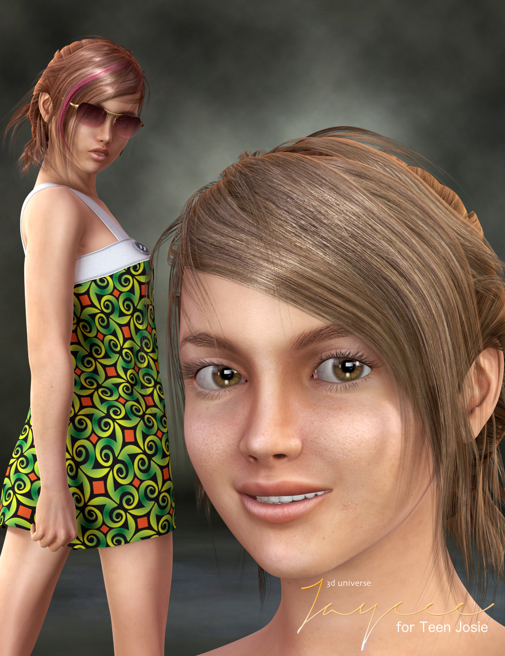 Jaycee Complete Pack for Teen Josie 6 by: 3D Universe, 3D Models by Daz 3D