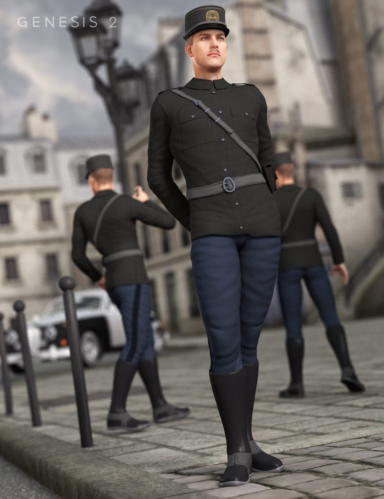 Uniforms for Michael 6 by: Oskarsson, 3D Models by Daz 3D