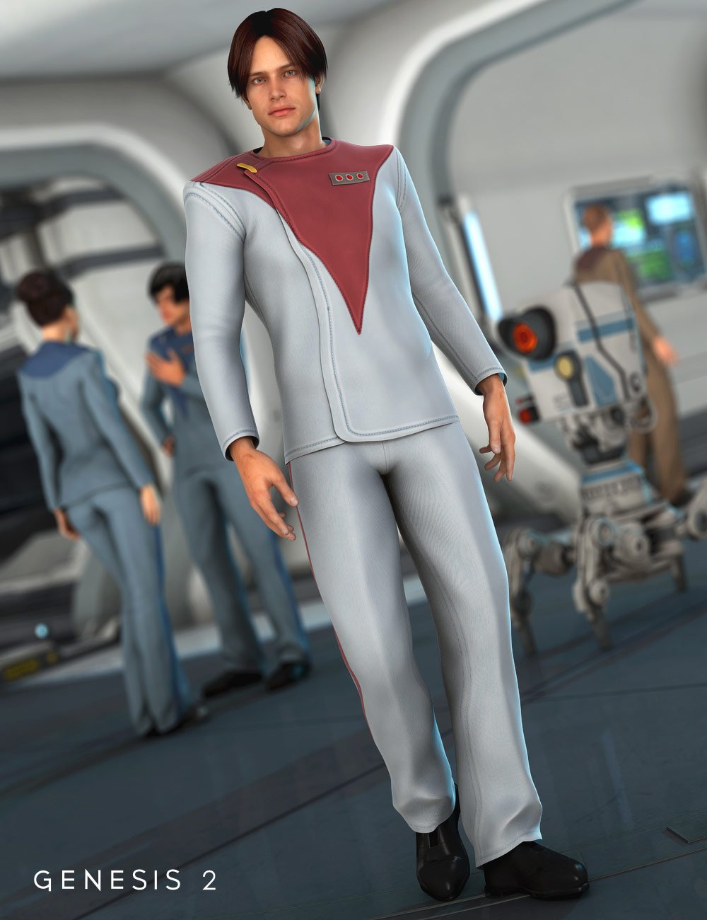 Starship Crew Uniforms by: Valandar, 3D Models by Daz 3D