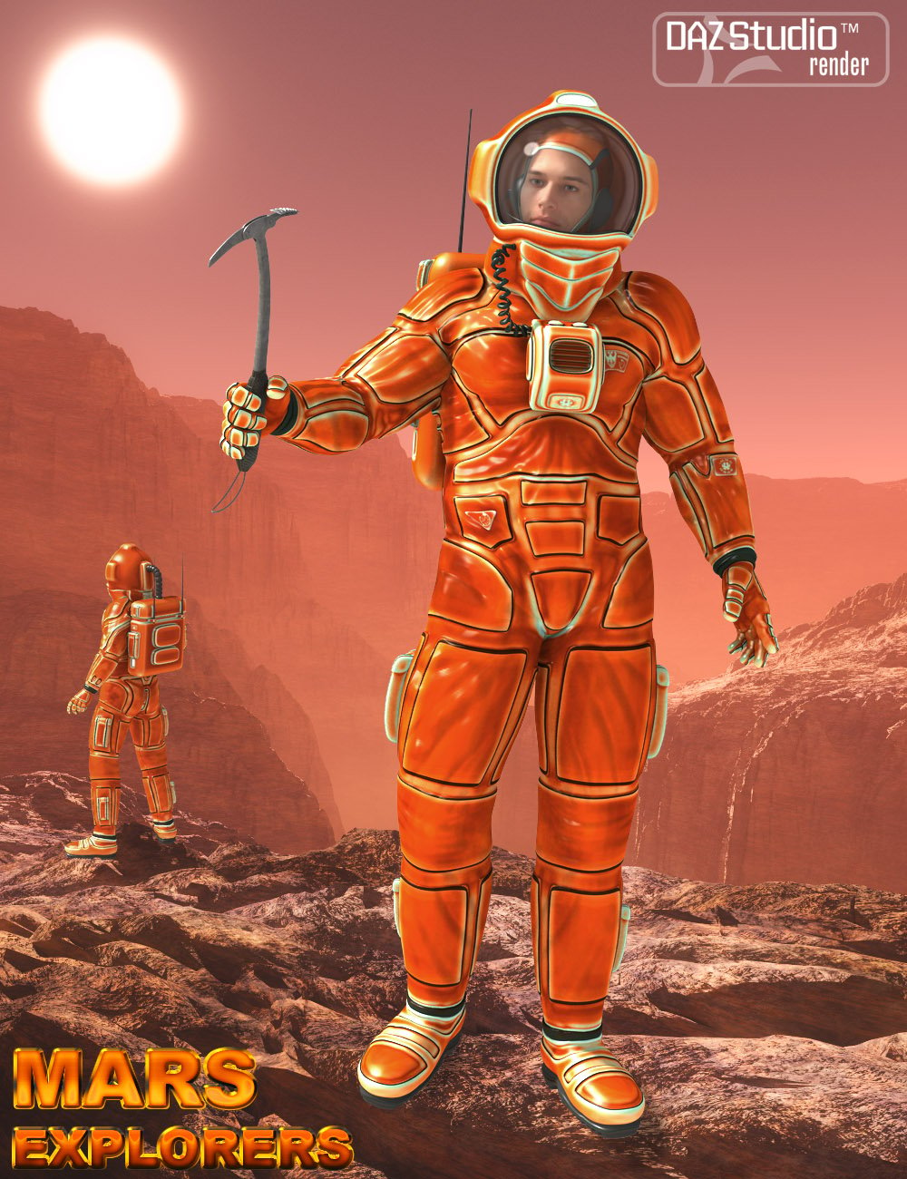 Mars Explorers for Genesis 2 Male(s) by: midnight_stories, 3D Models by Daz 3D