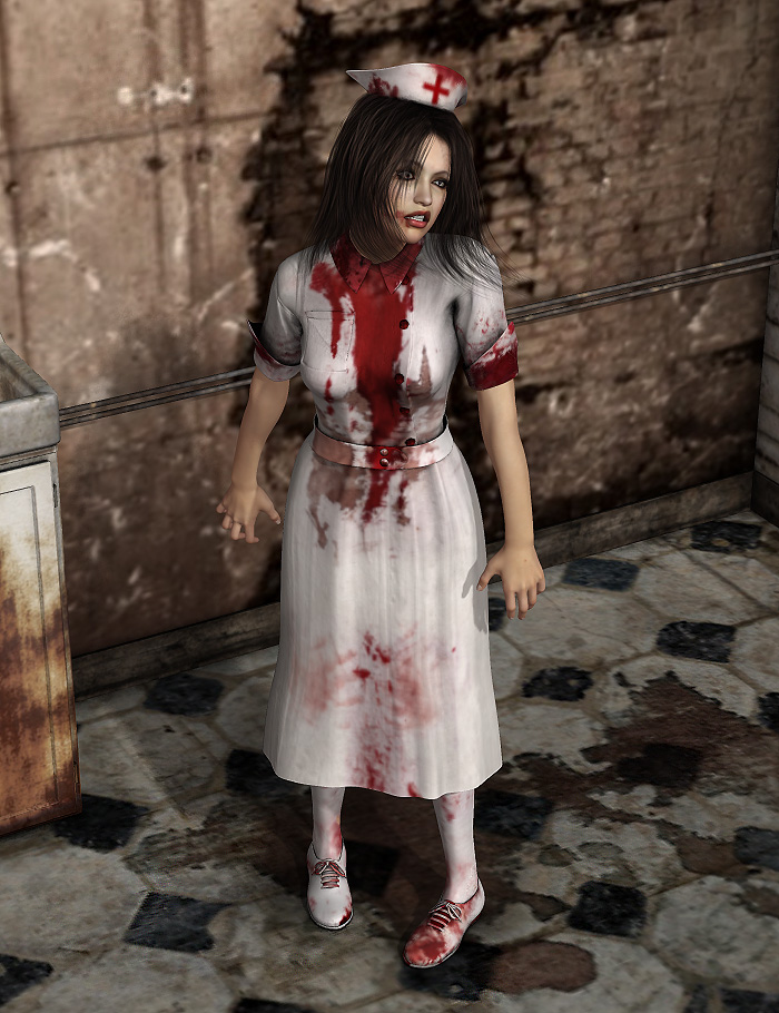 Horror Nurse by: Sarsa, 3D Models by Daz 3D