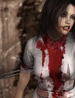 Horror Nurse by: Sarsa, 3D Models by Daz 3D