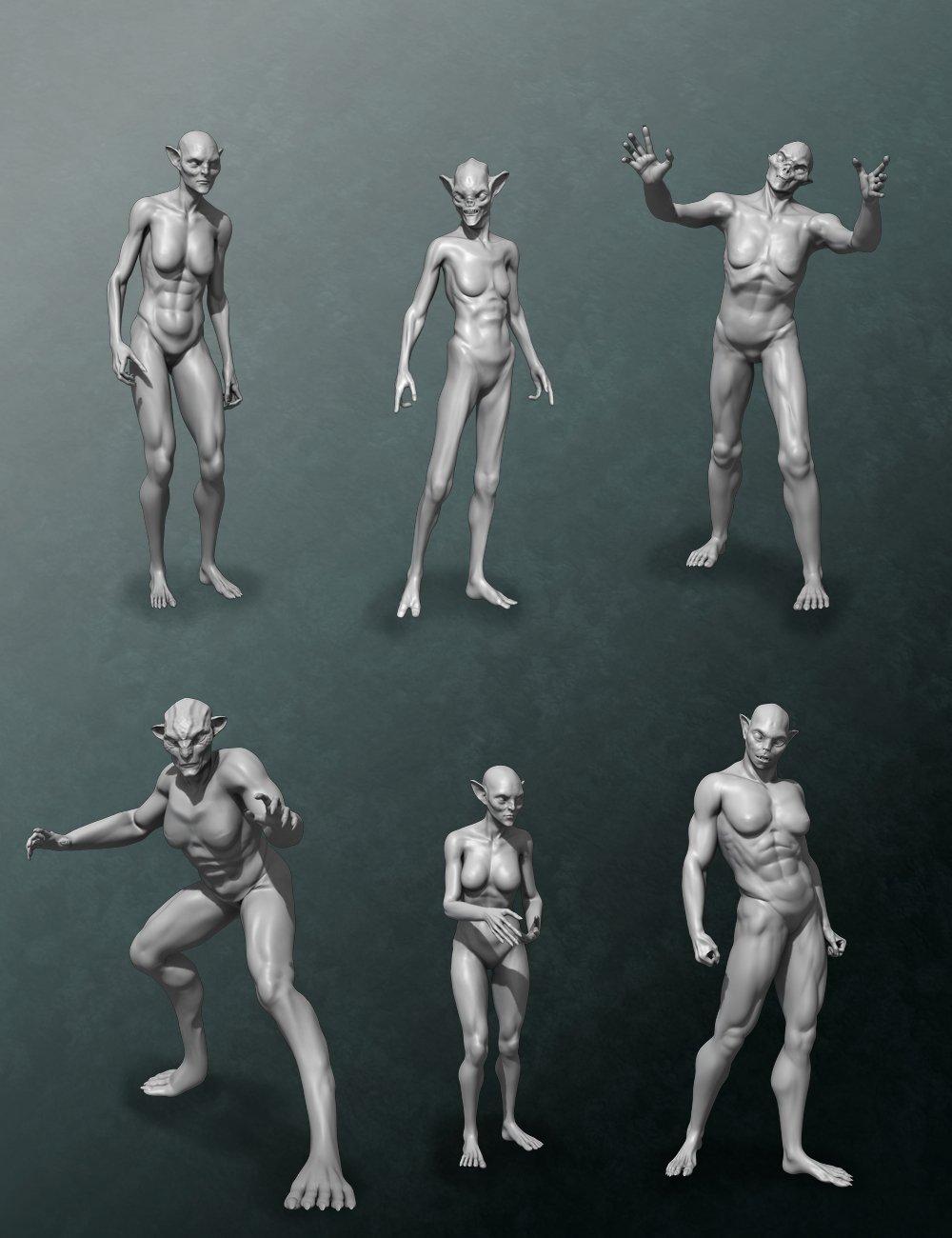 Wondrous Creatures Genesis 2 Female(s) by: FuselingSickleyield, 3D Models by Daz 3D