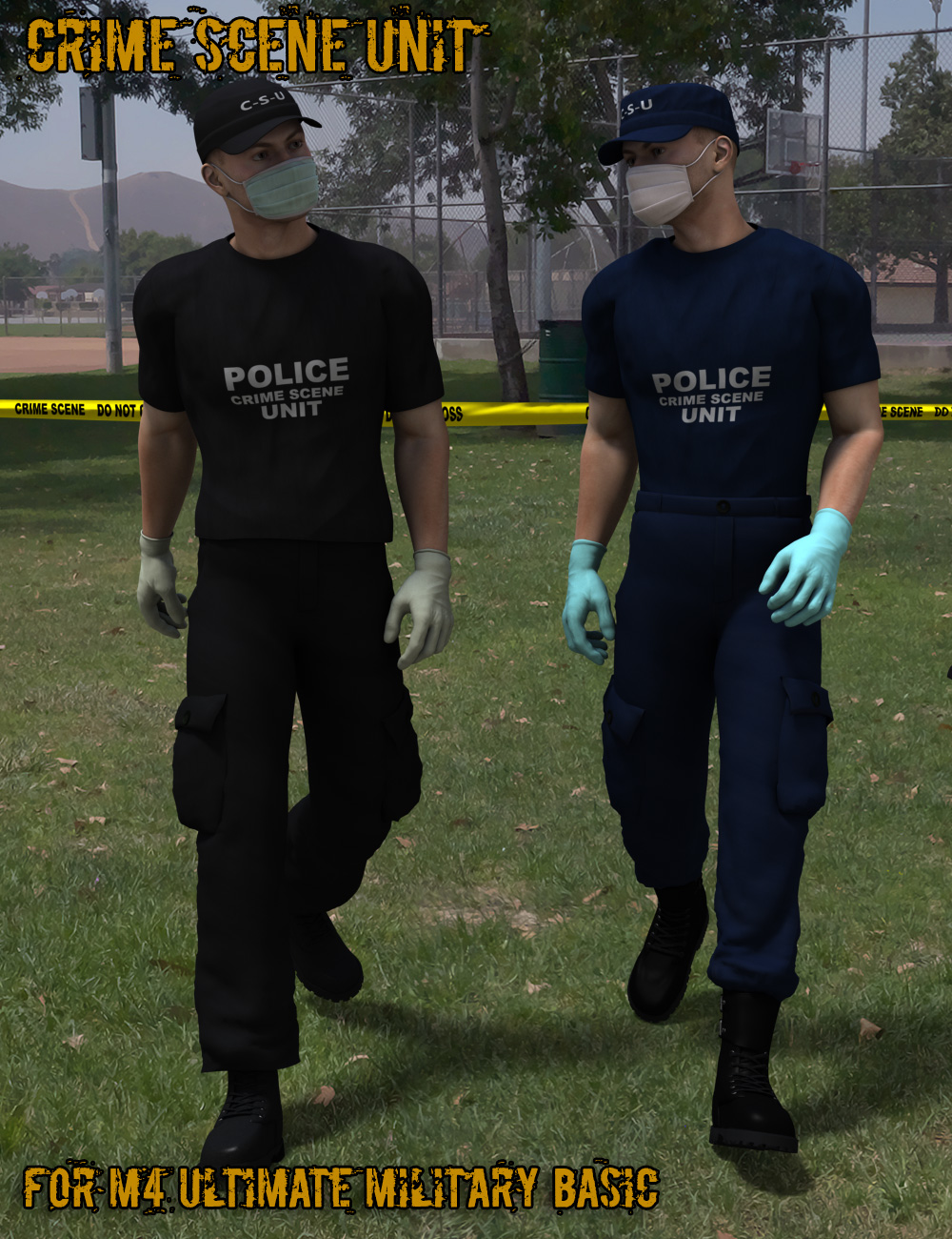 Crime Scene Analysis : Textures for Ultimate Military Basic by: V3Digitimes, 3D Models by Daz 3D