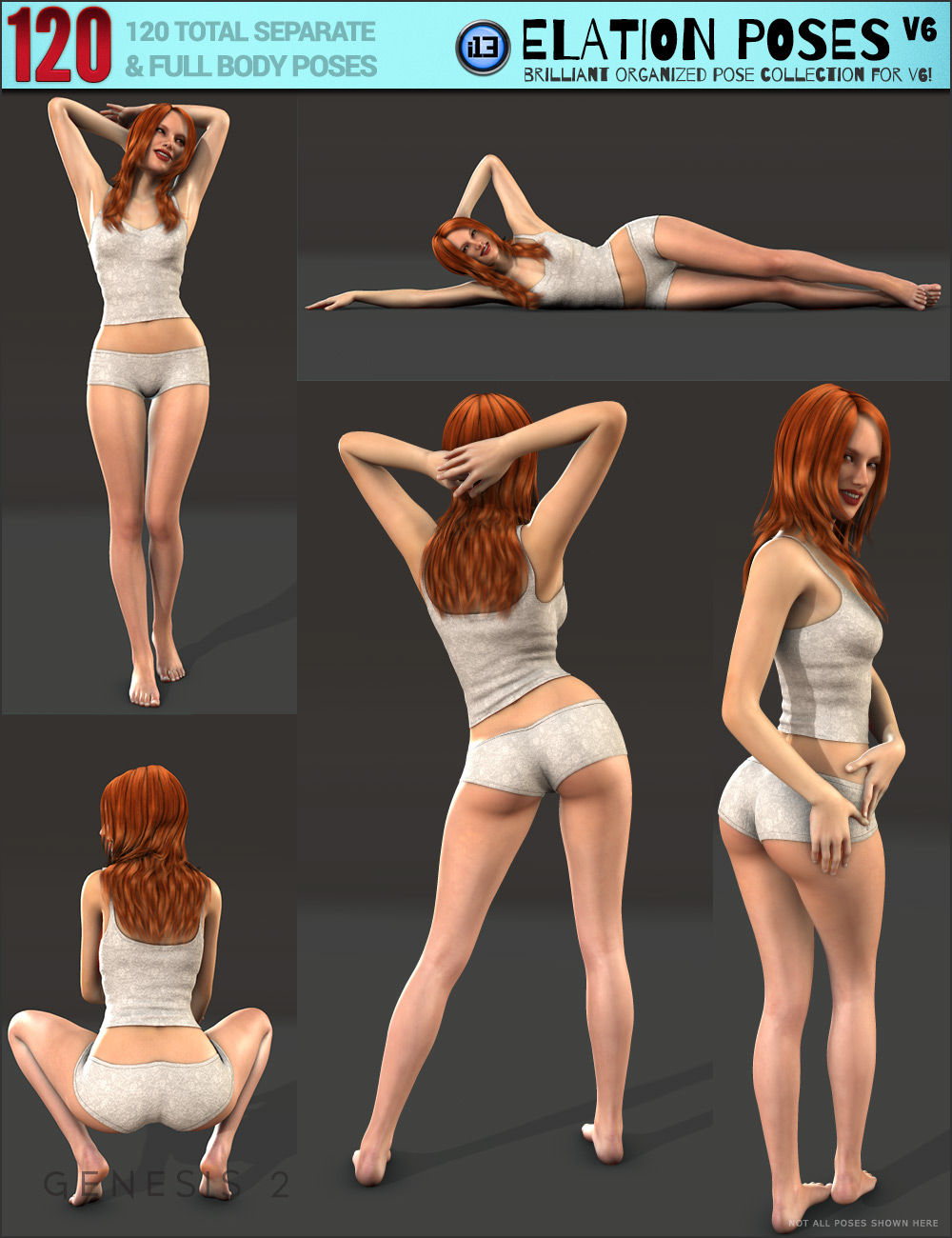 i13 Elation Poses for Victoria 6 by: ironman13, 3D Models by Daz 3D