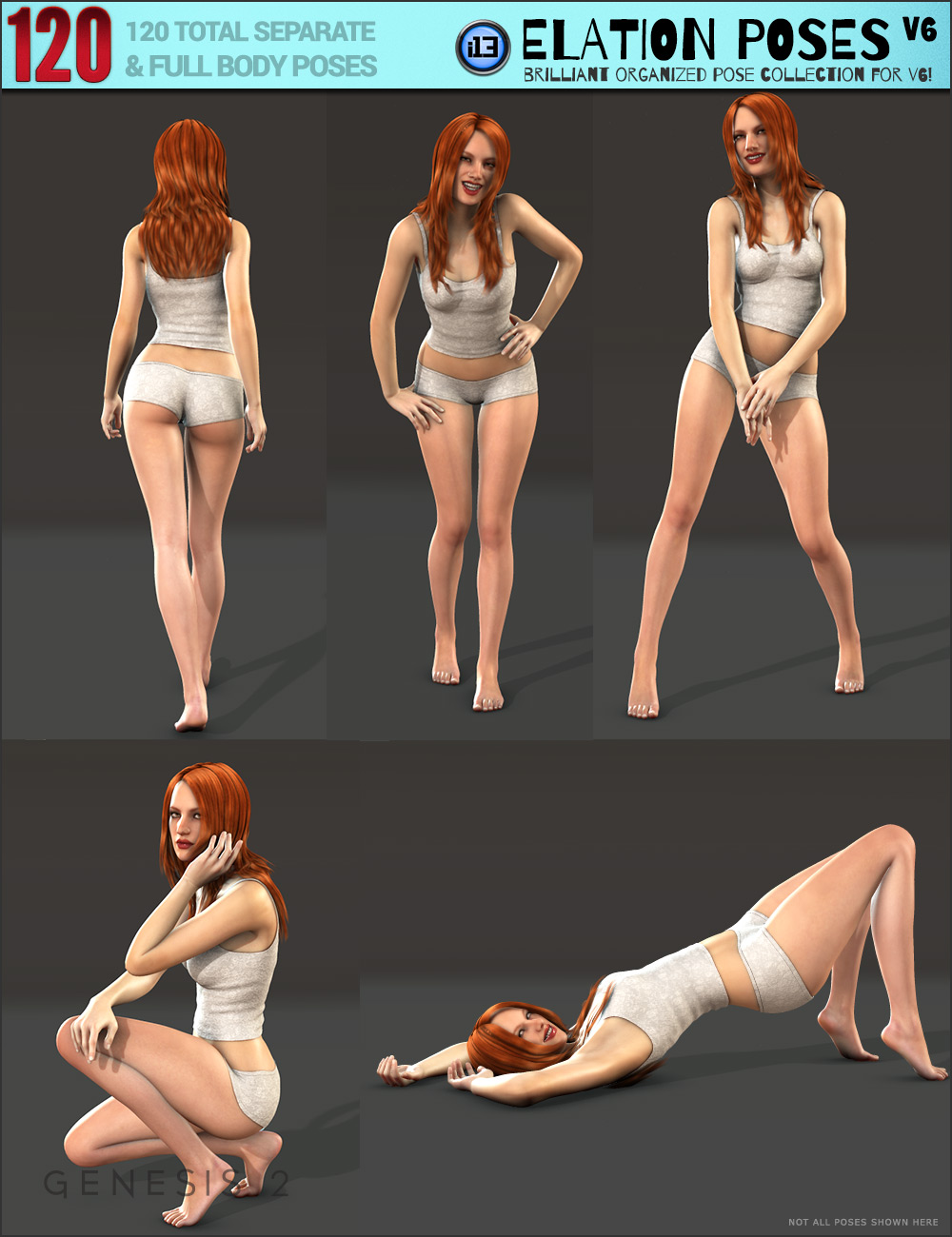 i13 Elation Poses for Victoria 6 by: ironman13, 3D Models by Daz 3D