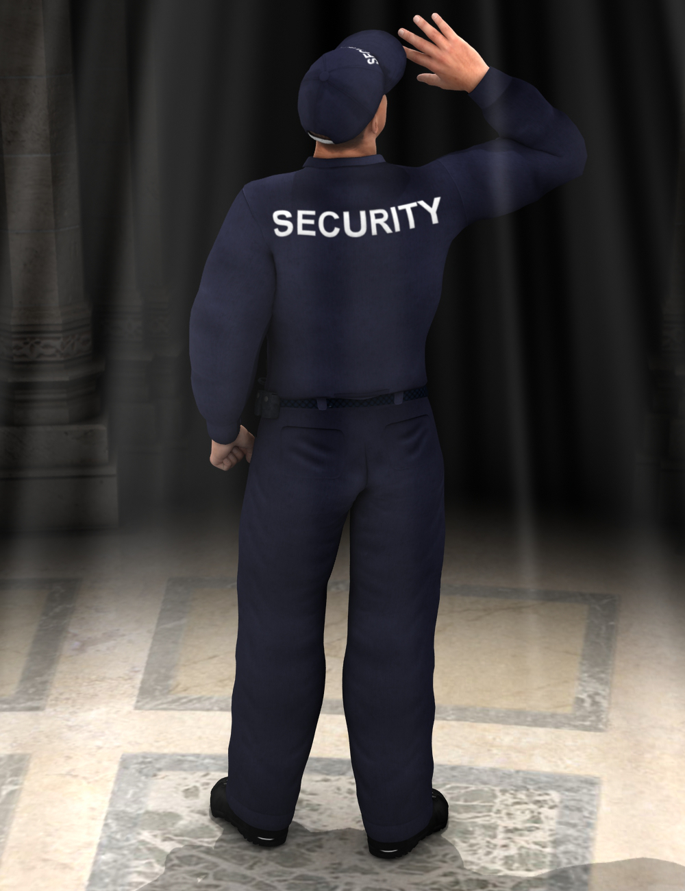 Security! Genesis 2 Male(s) by: Sickleyield, 3D Models by Daz 3D