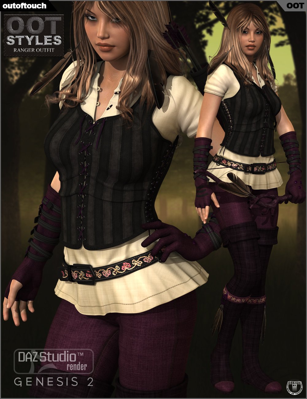 OOT Styles for Ranger Outfit OOT Styles for Ranger Outfit by: outoftouch, 3D Models by Daz 3D