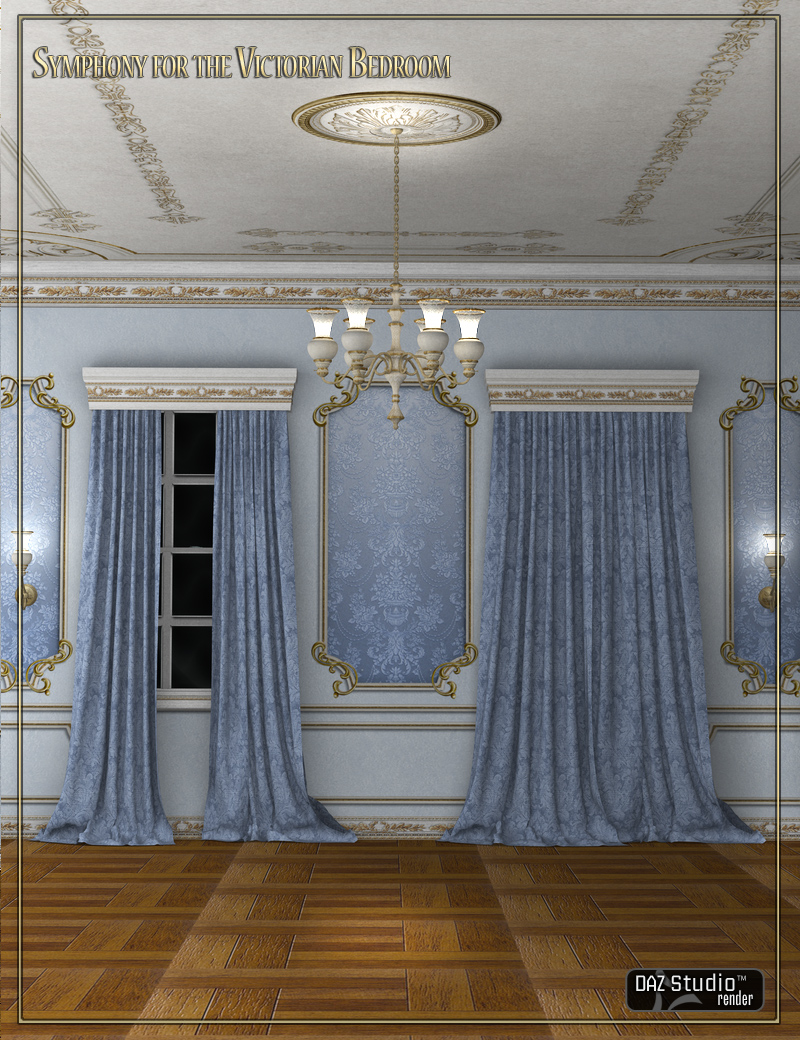 Symphony for Reflections Victorian Bedroom by: LaurieS, 3D Models by Daz 3D