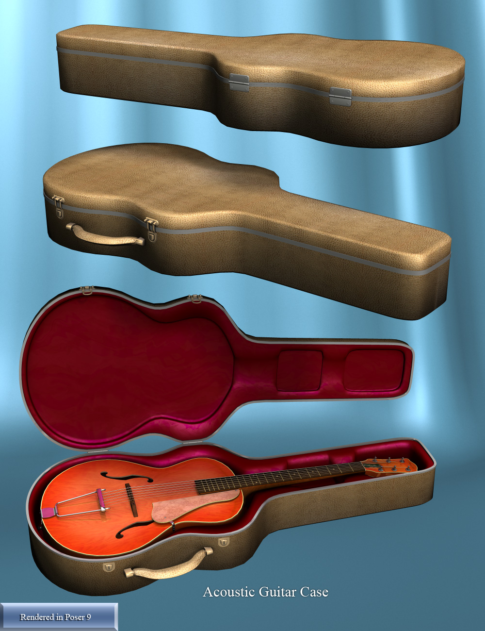 Melody Man Acoustic Guitars by: Don AlbertSimon3D, 3D Models by Daz 3D