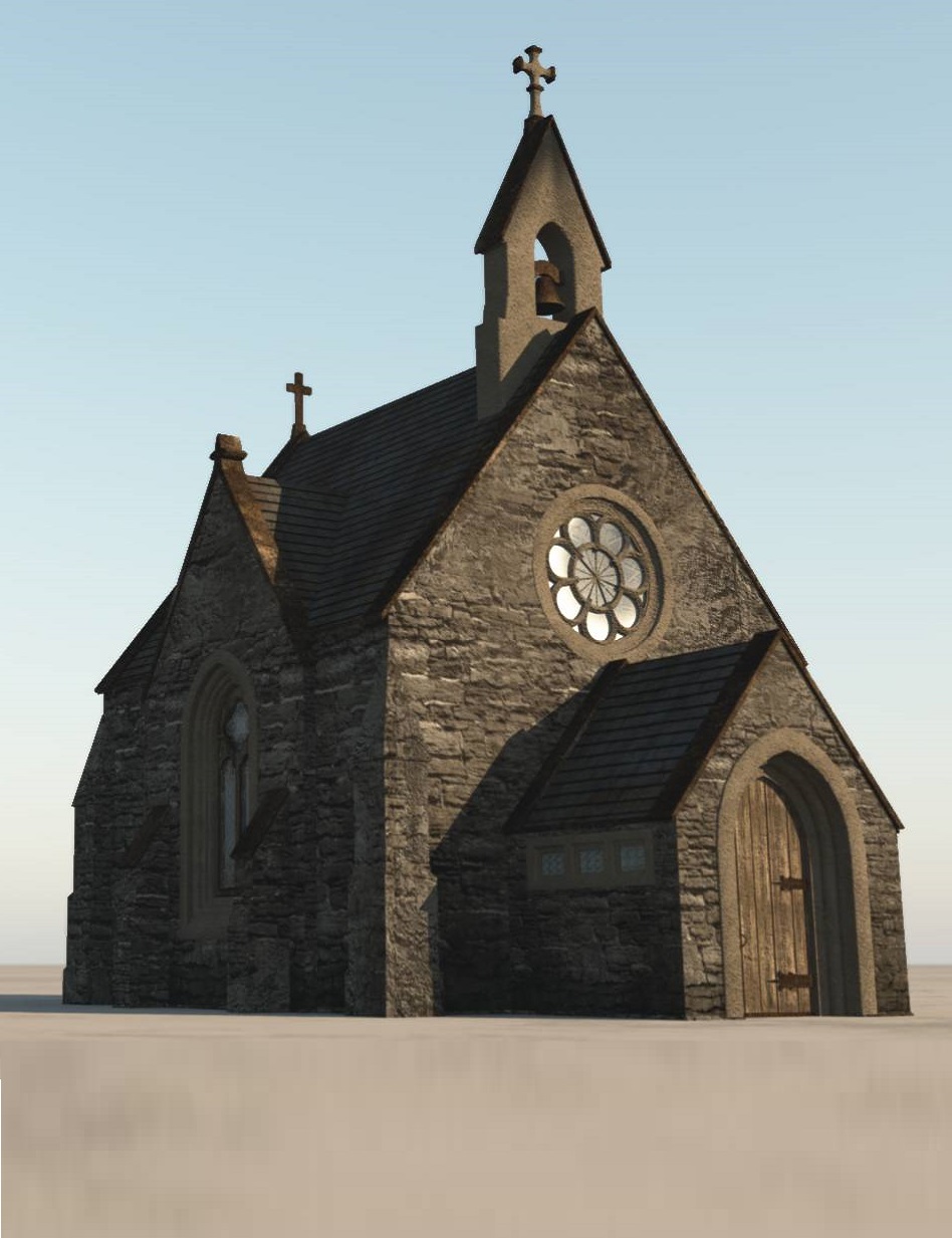 Dark Church by: Cornucopia3D, 3D Models by Daz 3D