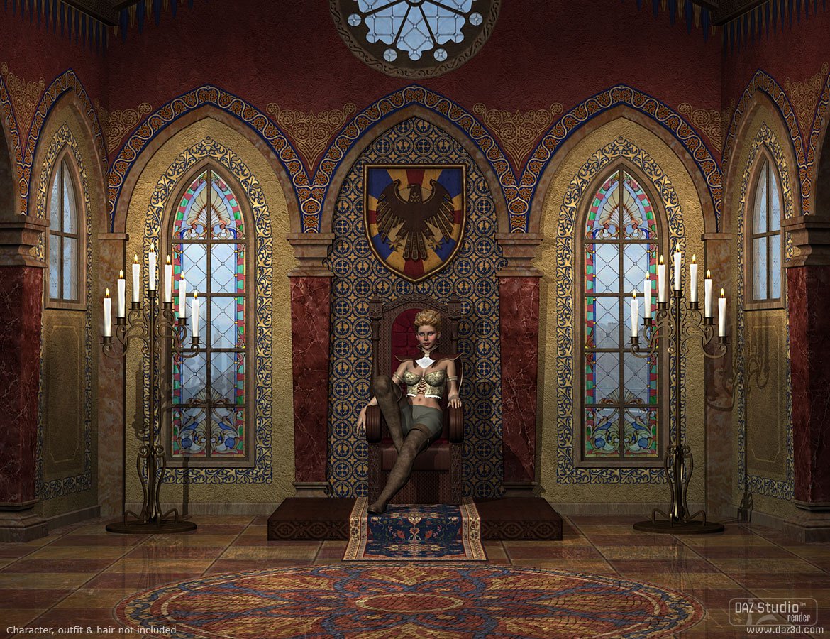 DM's Queen's Chamber by: Daniemarforno, 3D Models by Daz 3D