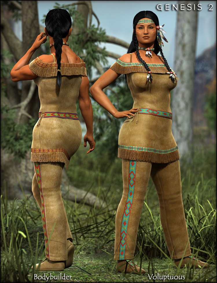Wachiwi's Finery for Genesis 2 Female(s) by: Fisty & Darc, 3D Models by Daz 3D