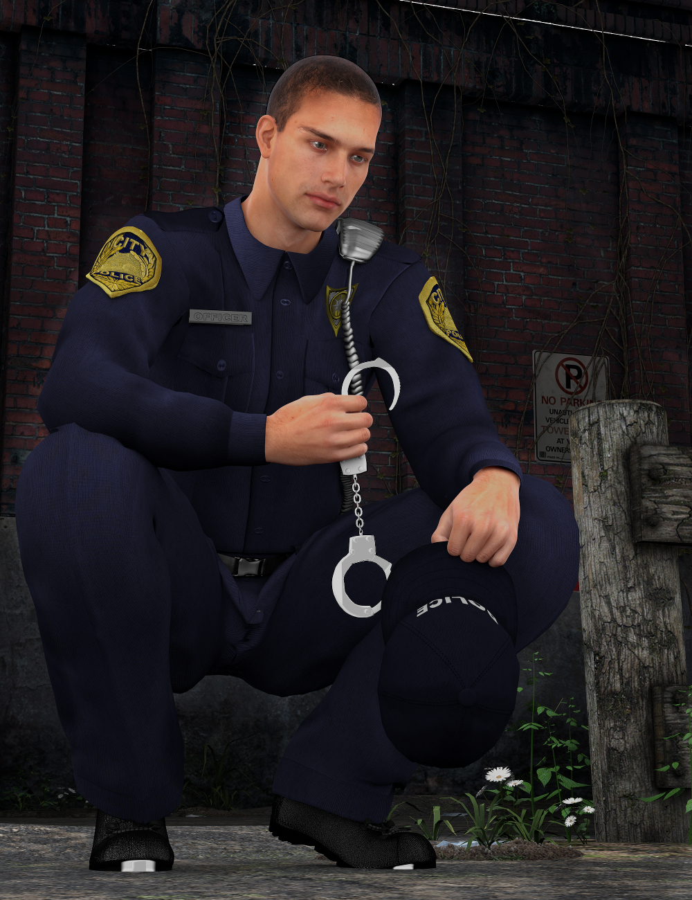 Police! For Security! for Genesis 2 Male(s) by: Sickleyield, 3D Models by Daz 3D