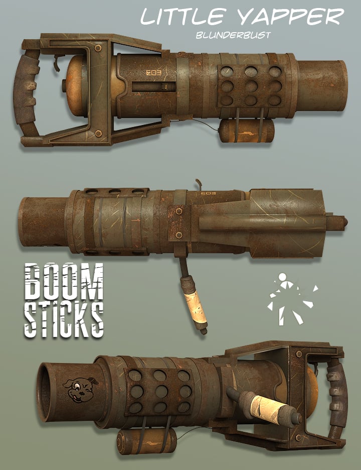 Boom Sticks by: The AntFarm, 3D Models by Daz 3D