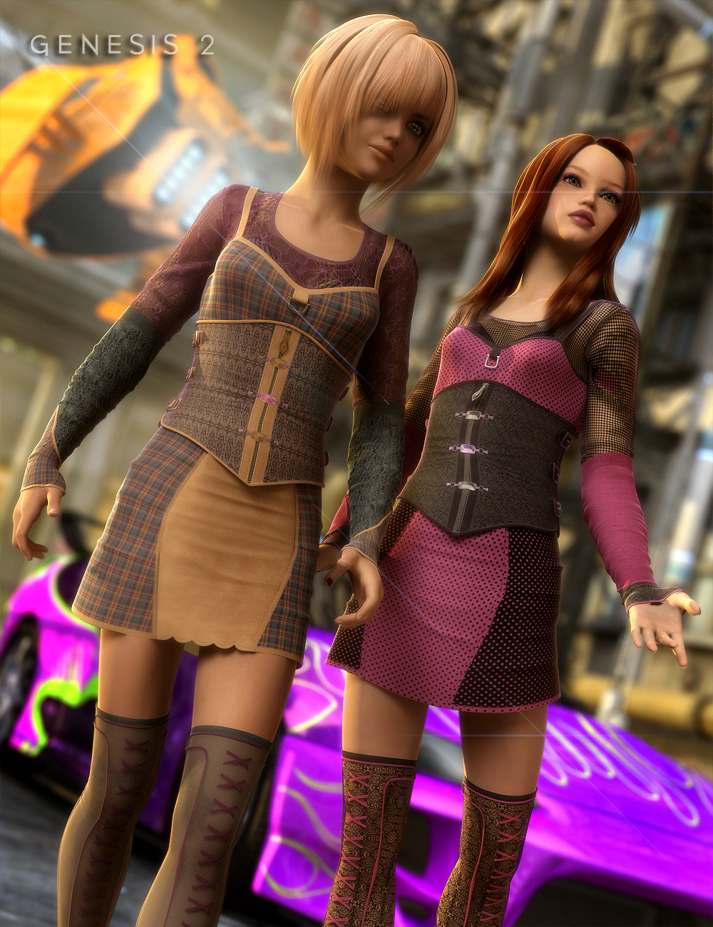 Trendy Teens by: , 3D Models by Daz 3D