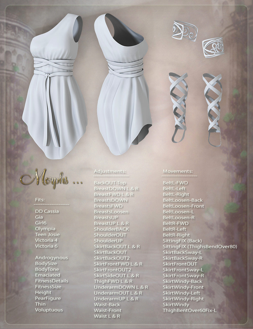 Callidora Outfit Callidora Outfit by: DemonicaEviliusJessaii, 3D Models by Daz 3D