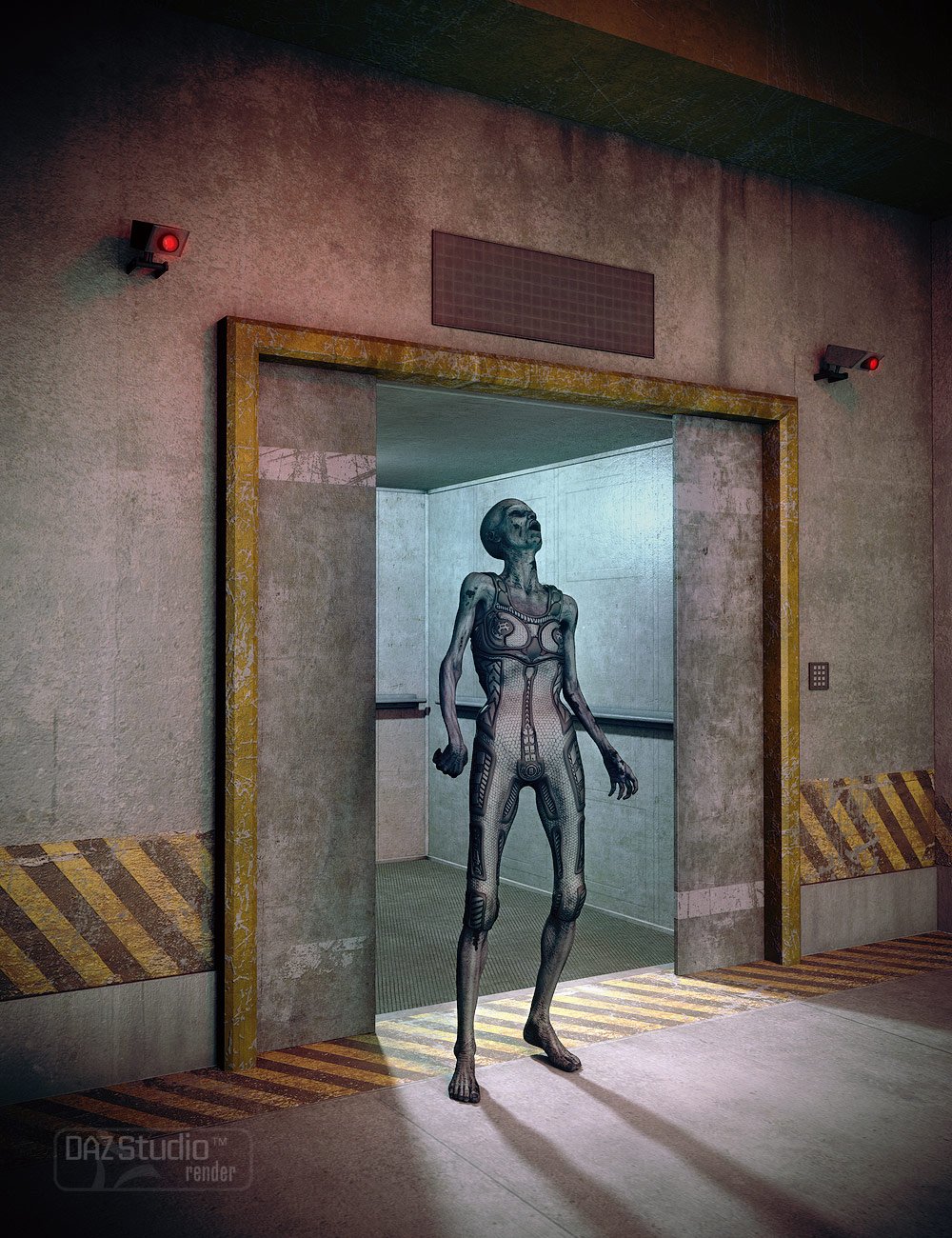 Restricted Hallway Restricted Hallway by: , 3D Models by Daz 3D