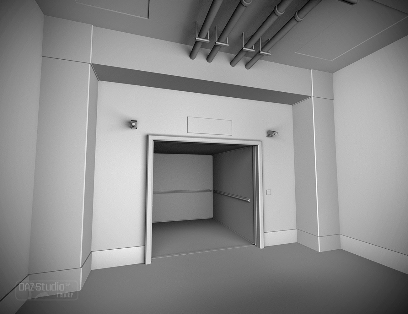Restricted Hallway Restricted Hallway by: , 3D Models by Daz 3D