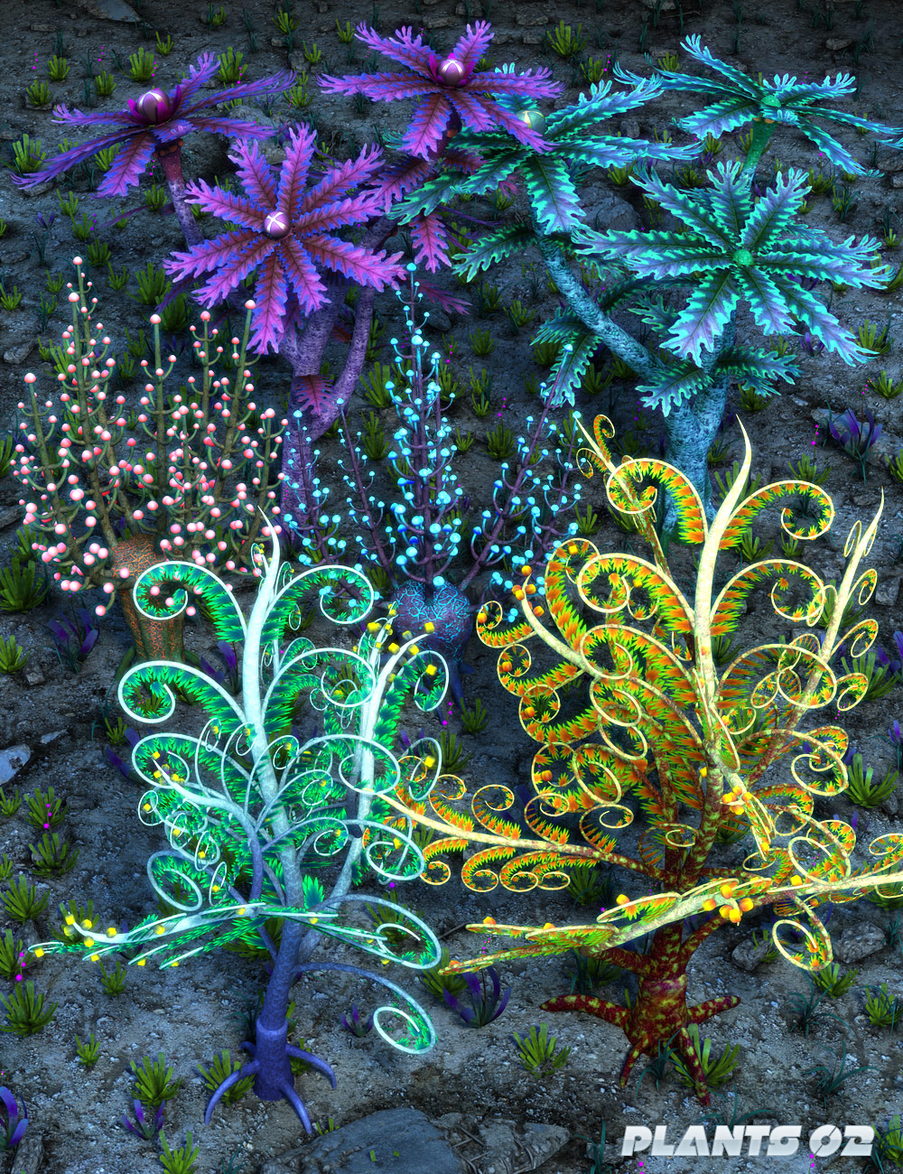 Alien Plants | Daz 3D
