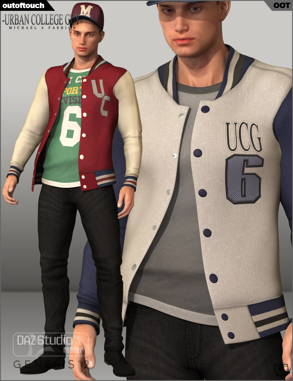Urban College Guy Fashion for Genesis 2 Male(s) by: outoftouch, 3D Models by Daz 3D