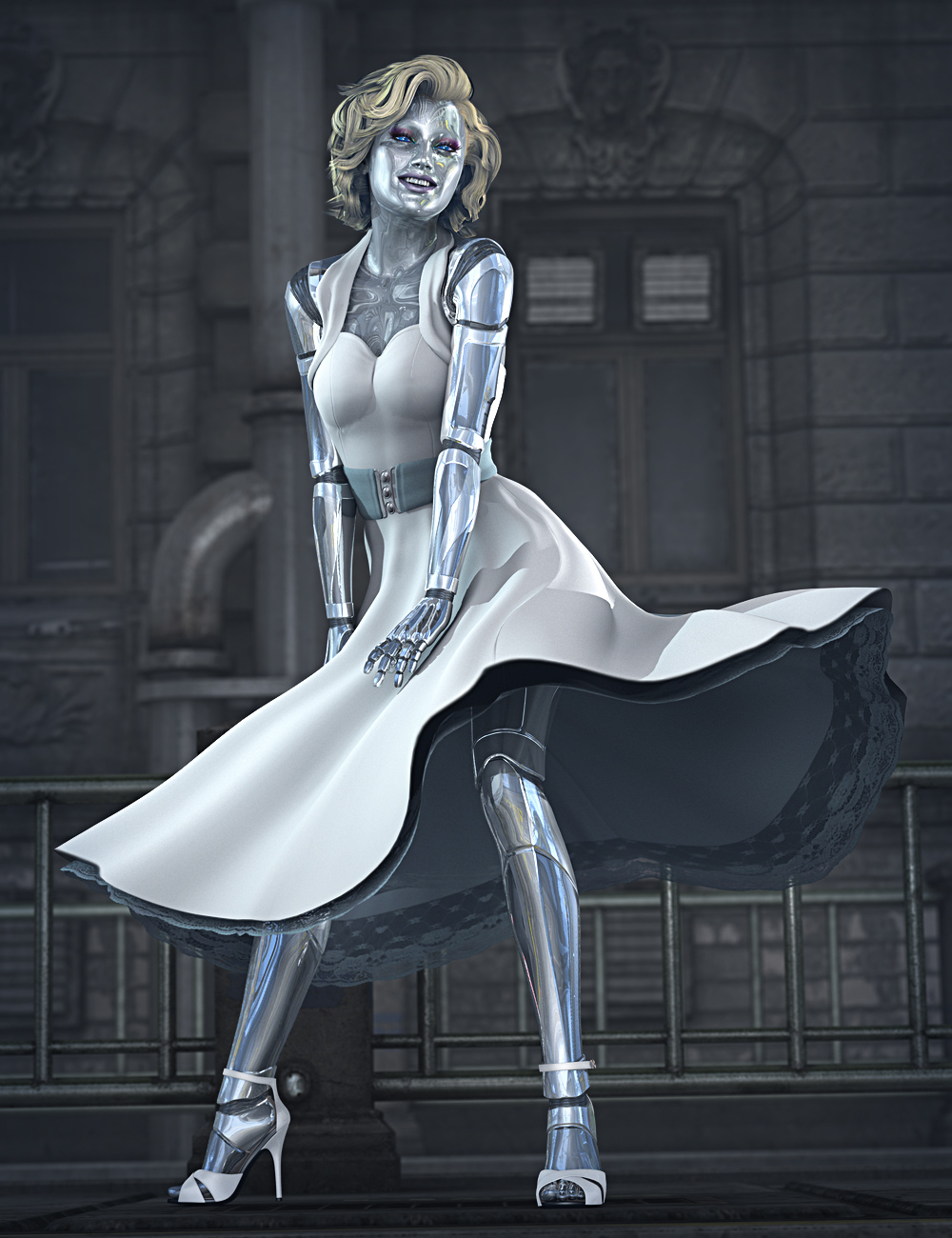 Genesis 2 Female Bot Armor by: Parris, 3D Models by Daz 3D