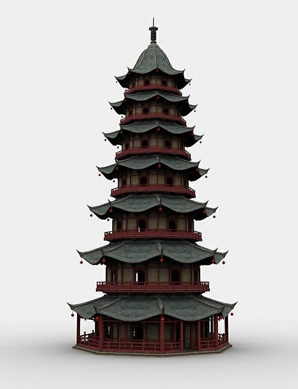 Pagoda by: Cornucopia3D, 3D Models by Daz 3D