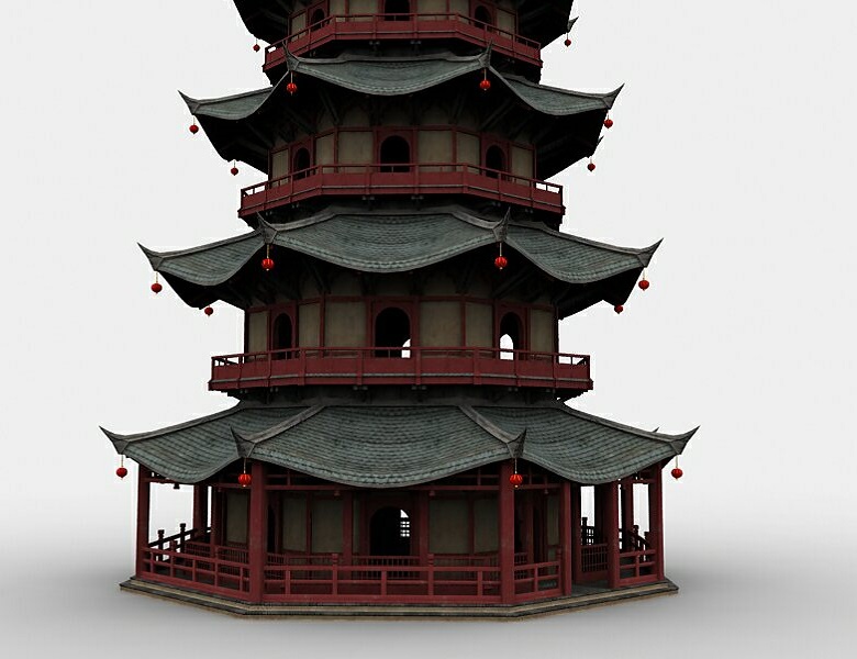 Pagoda Pagoda by: Cornucopia3D, 3D Models by Daz 3D
