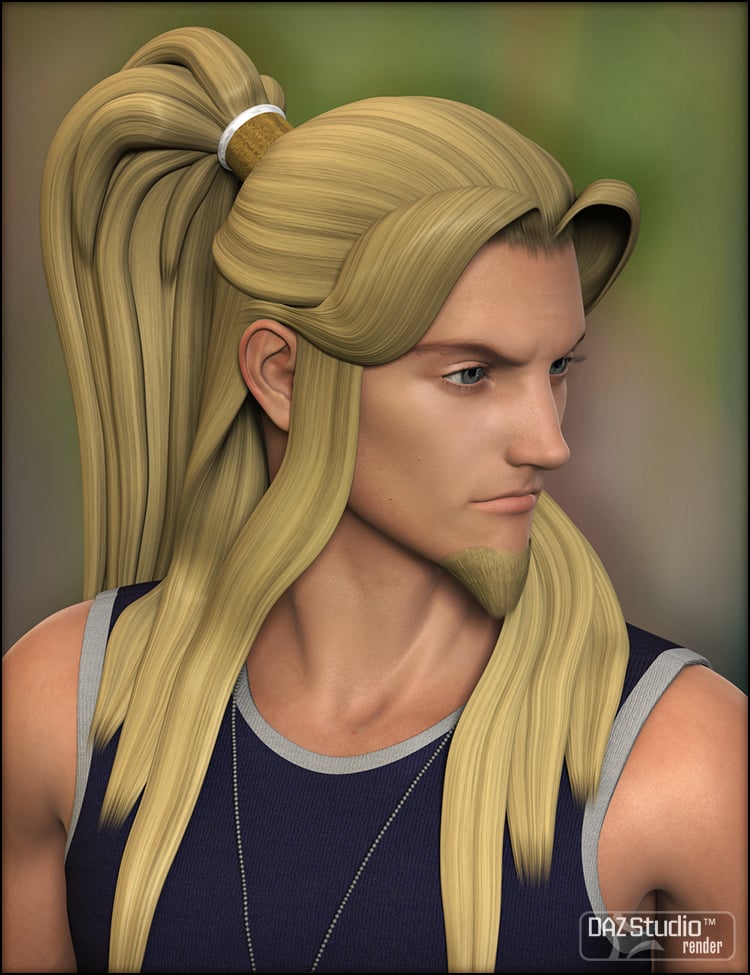 Sun Hair for Genesis 2 Male by: Fisty & Darc, 3D Models by Daz 3D