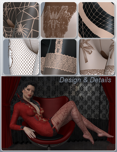 Morphing Pantyhose for Genesis 2 Female(s) by: CJ-Studio, 3D Models by Daz 3D