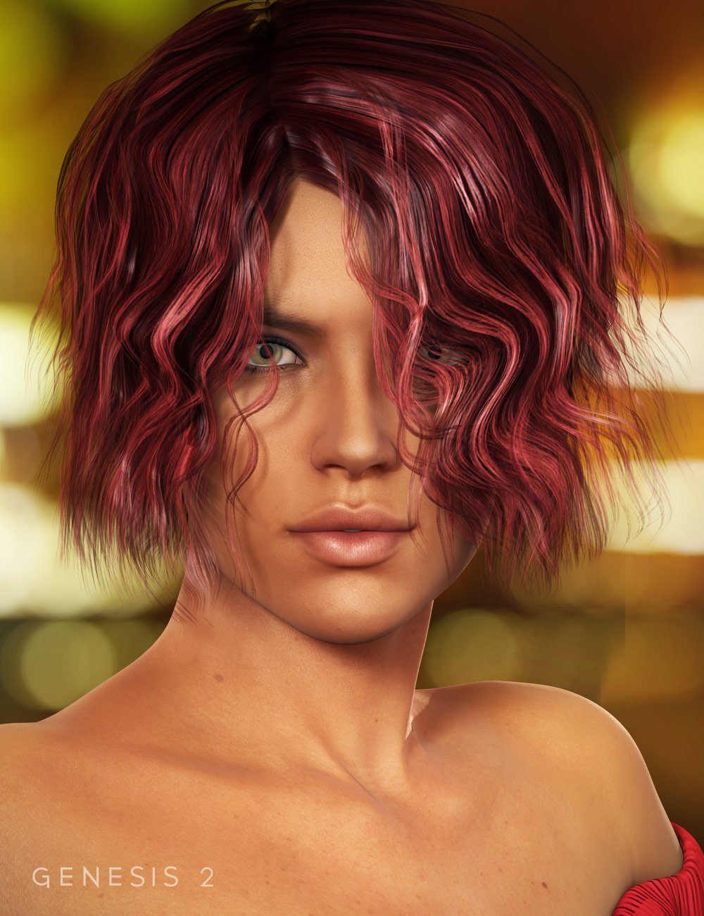 Estal Hair by: SWAM, 3D Models by Daz 3D