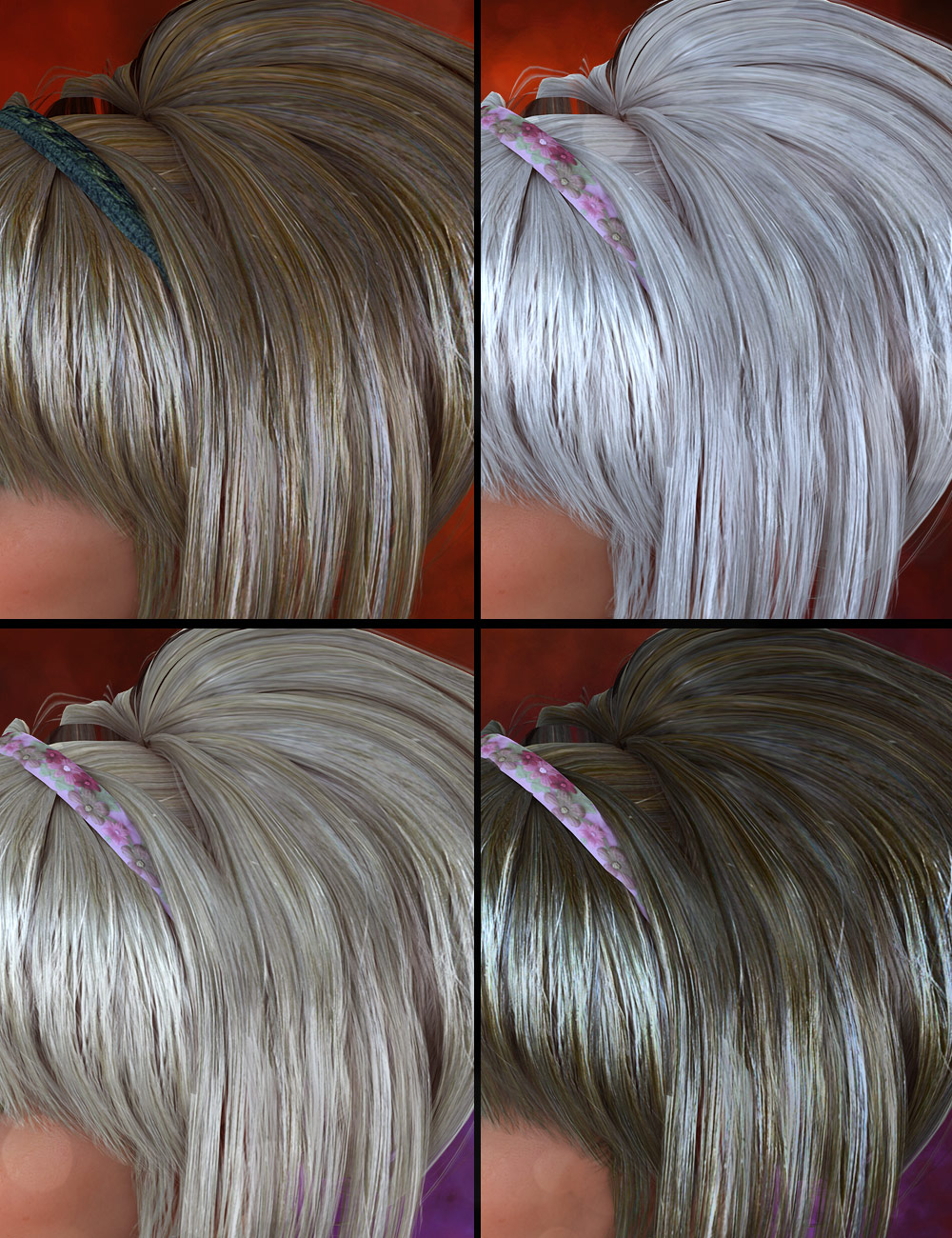Jewell Hair Jewell Hair by: SWAM, 3D Models by Daz 3D