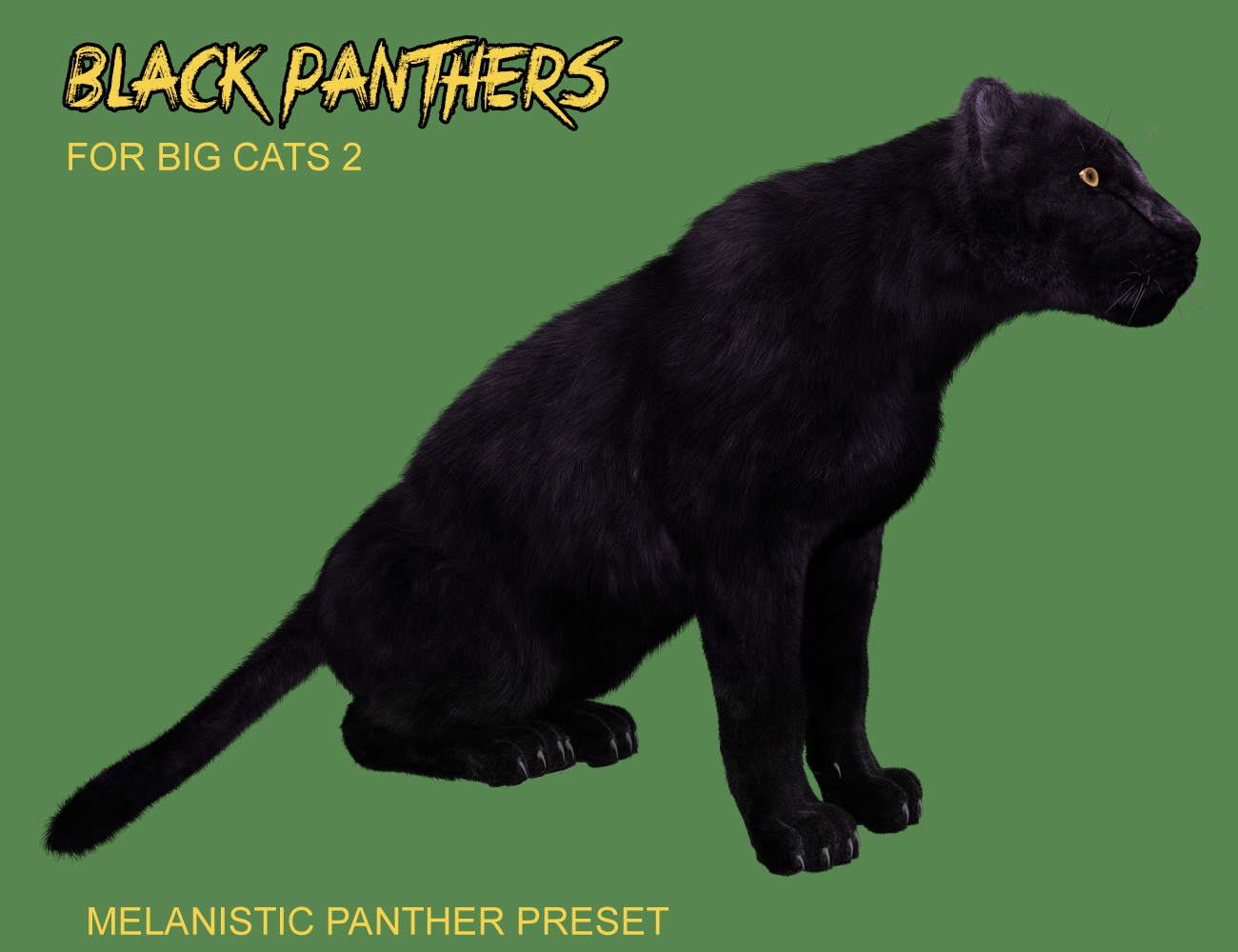 Black Panthers for DAZ Big Cat 2 by: Alessandro_AMKendall Sears, 3D Models by Daz 3D