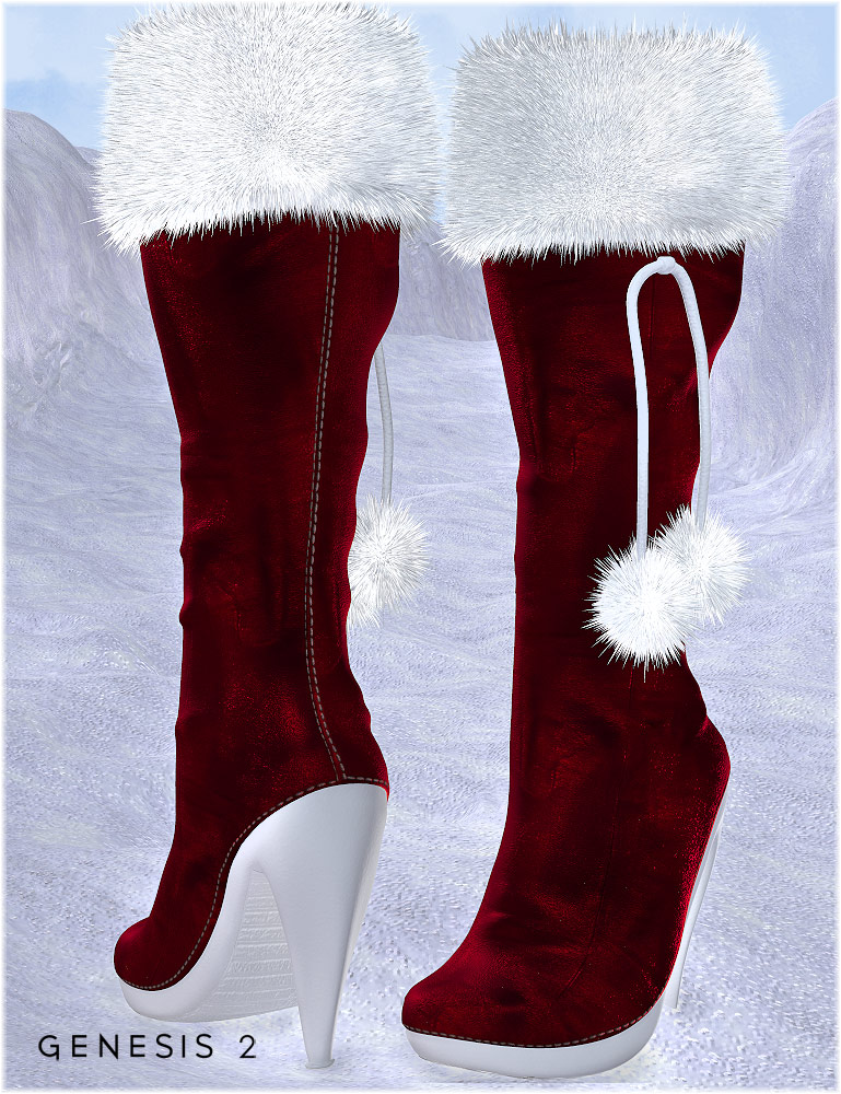 Frosty Boots for Genesis 2 Female(s) by: Shox-DesignKarth, 3D Models by Daz 3D