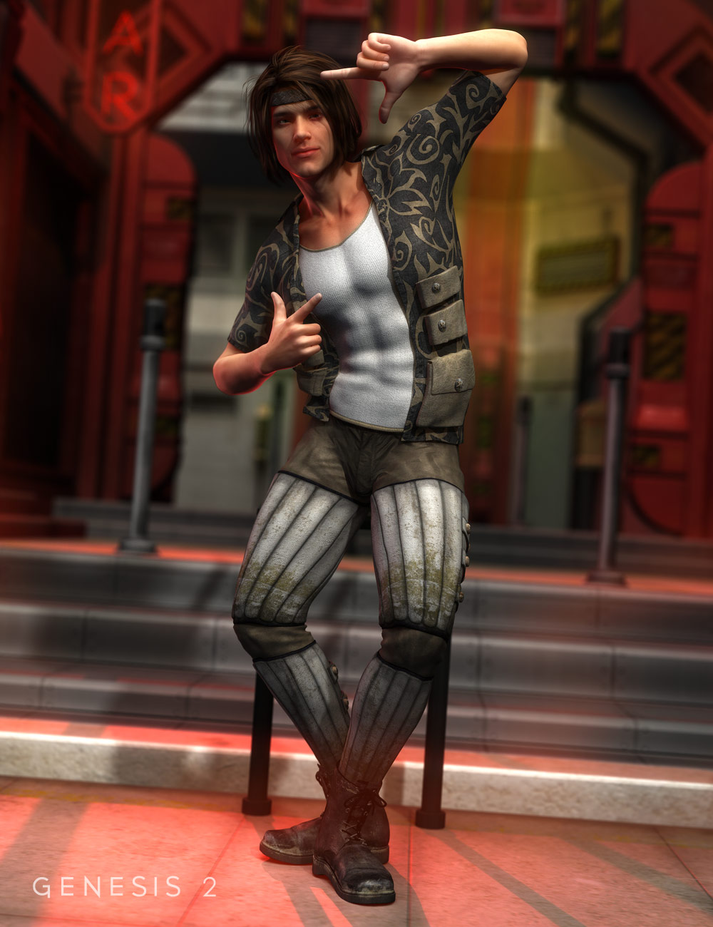 Street Rogue Outfit Textures by: Sarsa, 3D Models by Daz 3D