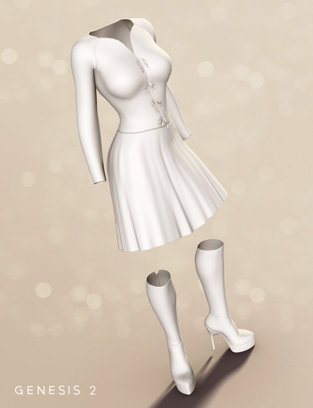 Darcy Outfit for Genesis 2 Female(s) by: Xena, 3D Models by Daz 3D