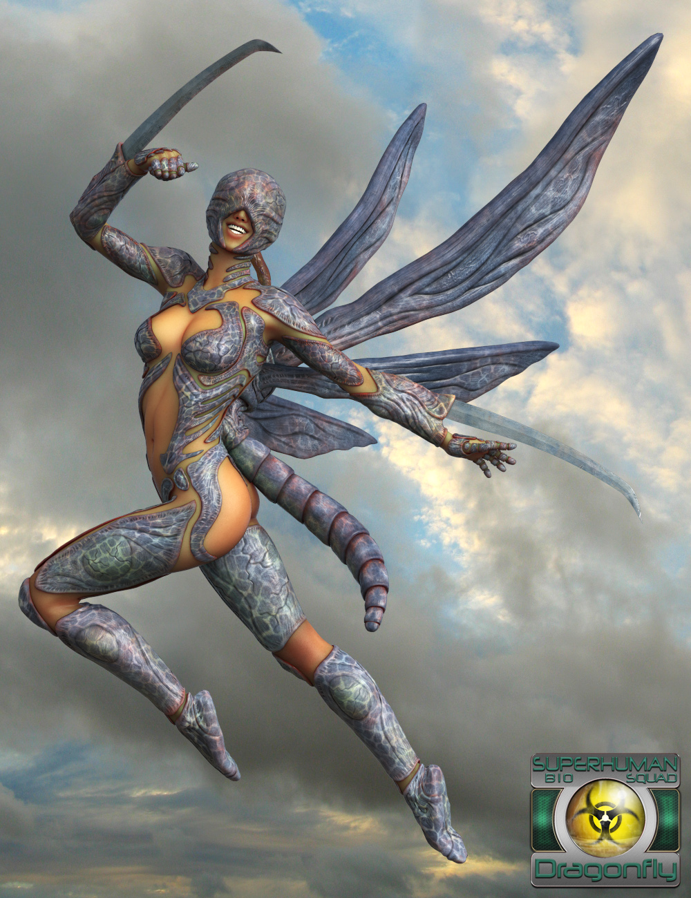 Bio Squad Dragonfly by: JoLab1985, 3D Models by Daz 3D