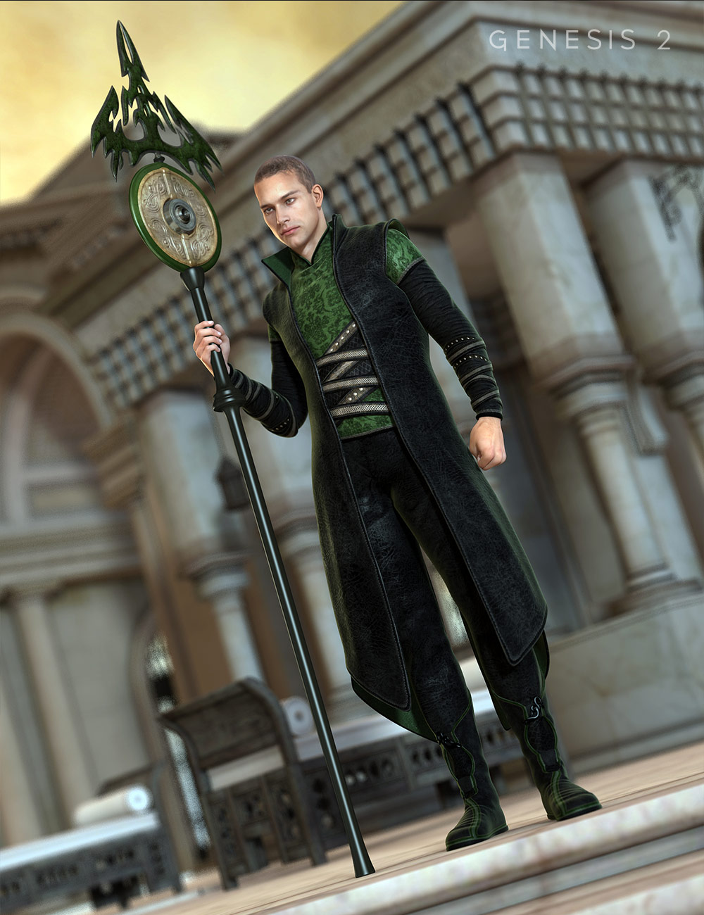 Asgard Cleric for Genesis 2 Male(s) by: MadaSarsa, 3D Models by Daz 3D