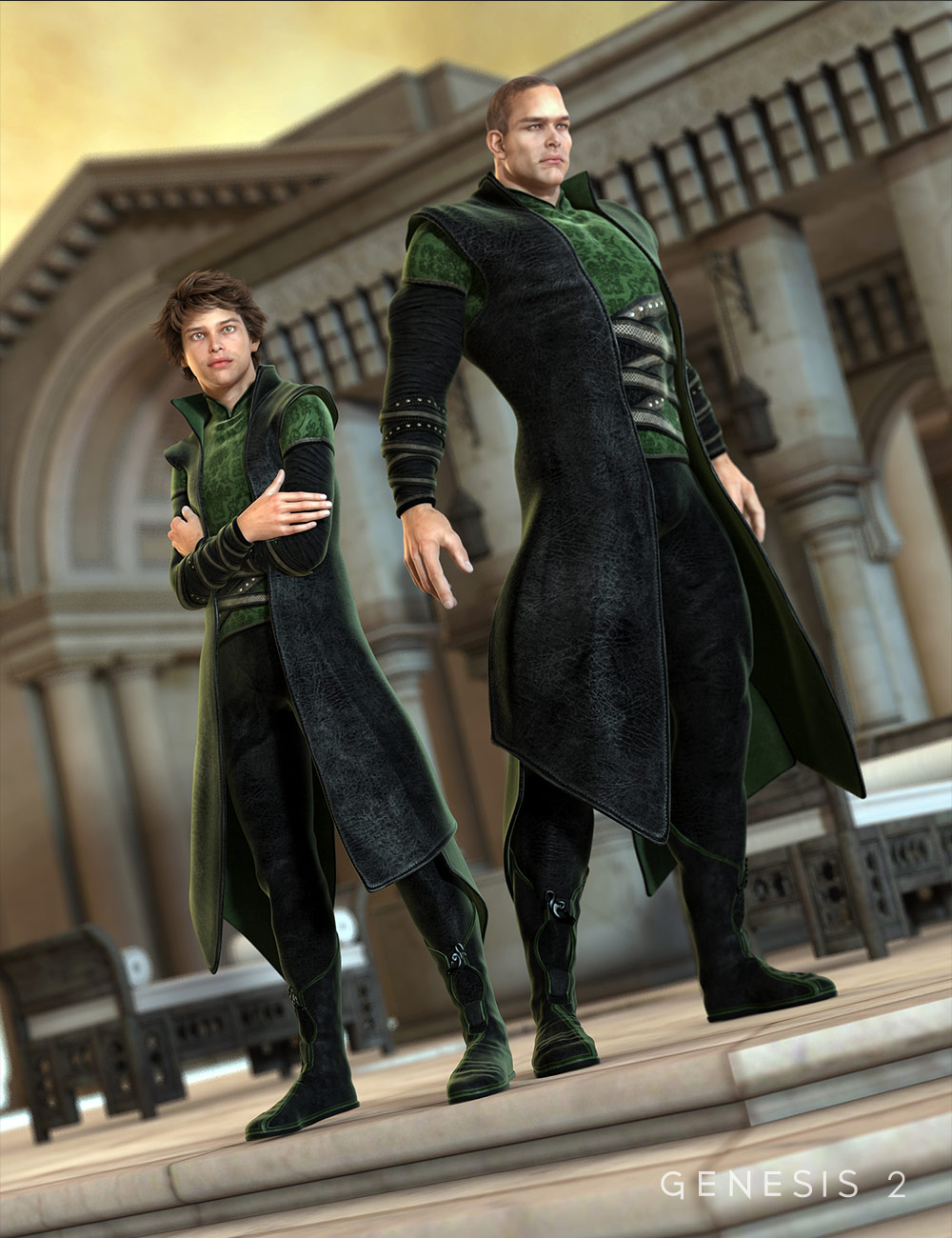 Asgard Cleric for Genesis 2 Male(s) by: MadaSarsa, 3D Models by Daz 3D