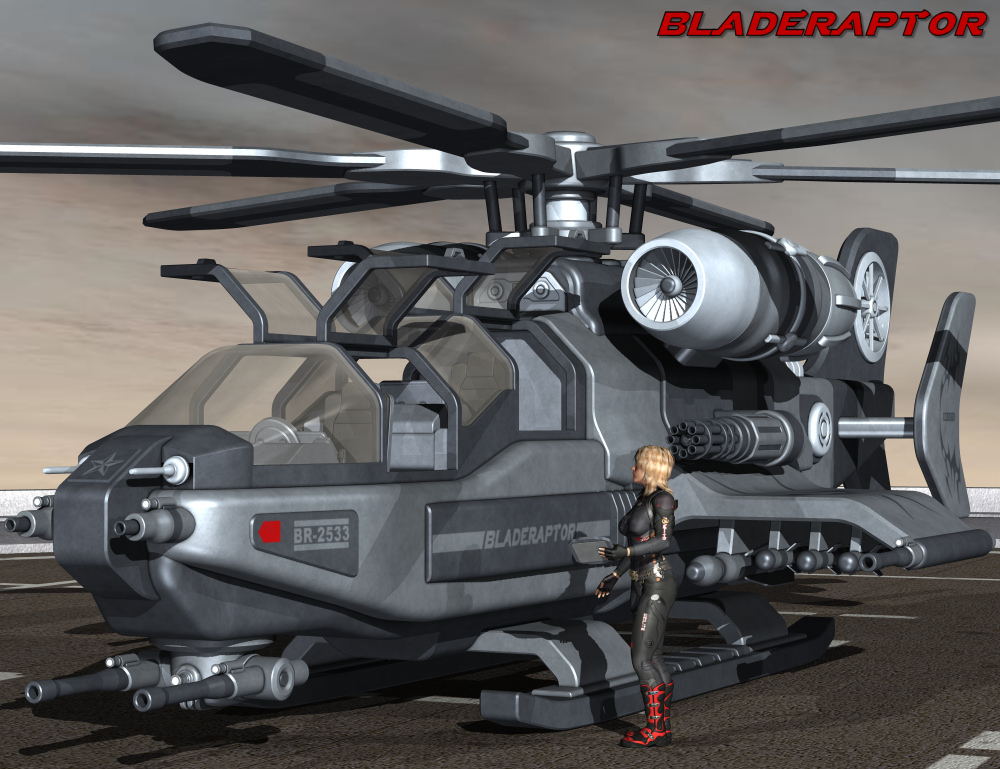 BladeRaptor by: Nightshift3D, 3D Models by Daz 3D
