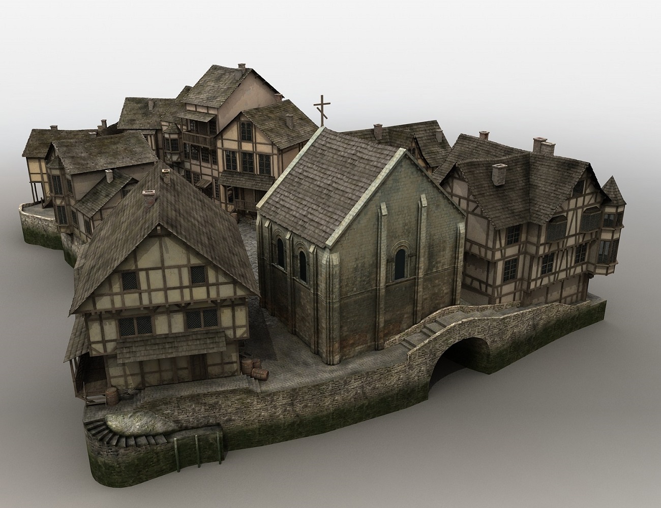 Medieval Fantasy Village by: Cornucopia3D, 3D Models by Daz 3D