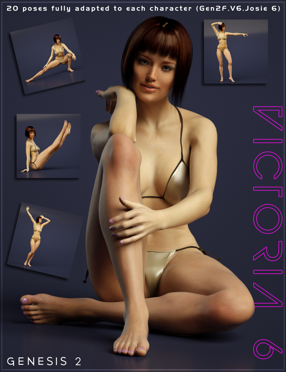 Relax and Fun for Genesis 2 Female(s) by: Slide3D, 3D Models by Daz 3D