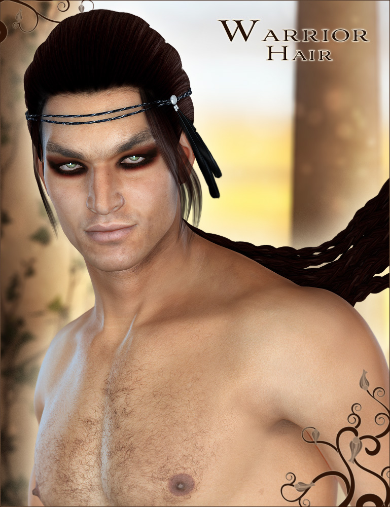 Warrior Hair by: Valea, 3D Models by Daz 3D